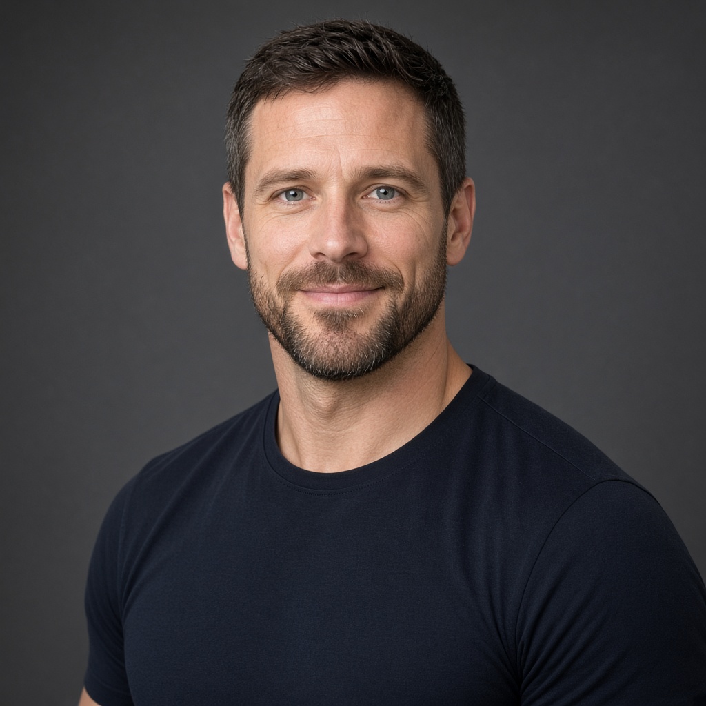 Portrait of coach Jordan Hale, fictional